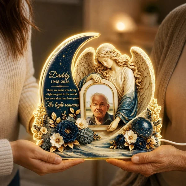 Personalized Memorial Acrylic Light Box Sympathy Gift for Family