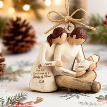 Load image into Gallery viewer, Personalized Wooden Christmas Ornament for New Parents Gift
