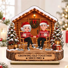 Load image into Gallery viewer, Personalized 2-Layer Wooden Plaque Cozy Couple Gift for Anniversary
