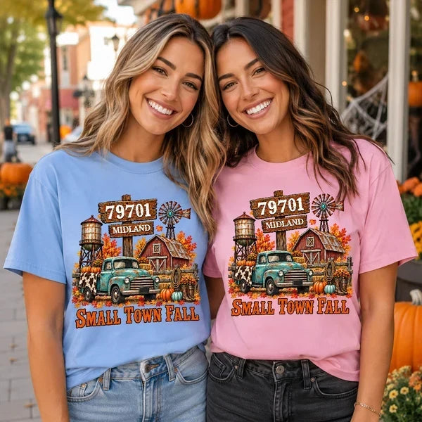Personalized Sweatshirt Rustic Fall Scene Gift for Mom