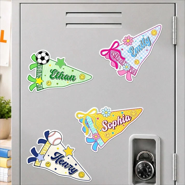 Personalized Acrylic Magnet Colorful Locker Decor Gift for Kids