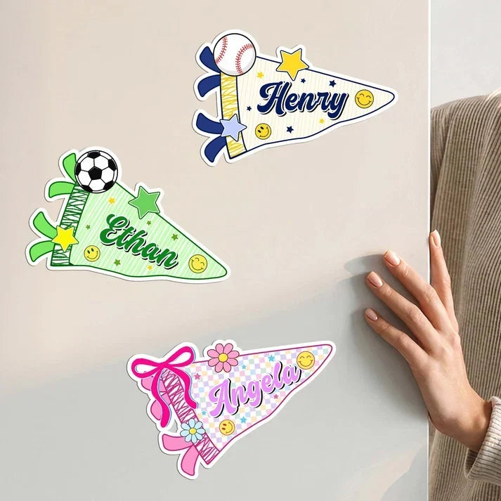 Personalized Acrylic Magnet Colorful Locker Decor Gift for Kids