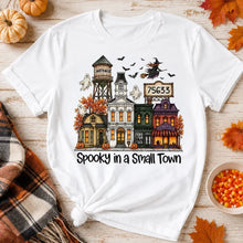 Load image into Gallery viewer, Personalized Halloween Classic Tee with Flying Witch Gift for Friends and Family

