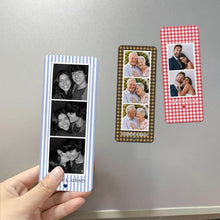 Load image into Gallery viewer, Personalized Acrylic Magnet with Couple Photo Strip Gift
