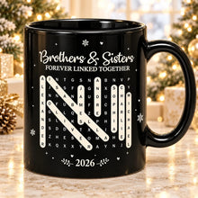 Load image into Gallery viewer, Personalized Word Search Mug Custom Names Gift for Siblings
