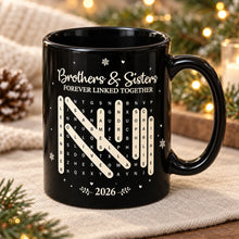 Load image into Gallery viewer, Personalized Word Search Mug Custom Names Gift for Siblings
