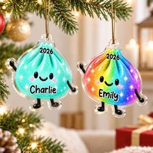 Load image into Gallery viewer, Personalized Dumpling Acrylic Ornament Custom Name Kids Gift
