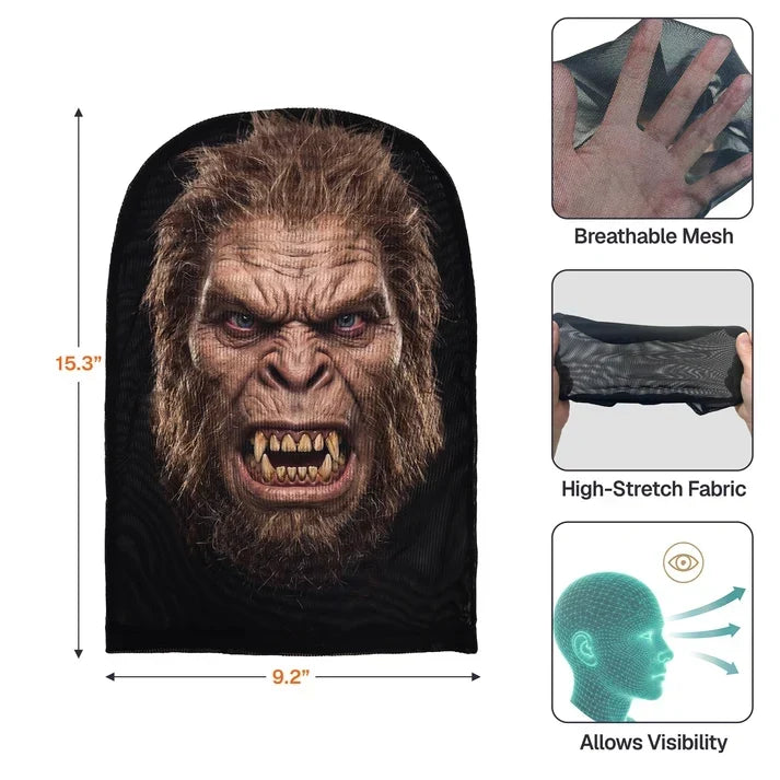 Personalized Mesh Print Balaclava Hat Custom Cryptid for Halloween Gift