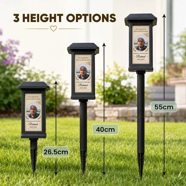 Personalized Solar Garden Stake Light for Sympathy Remembrance