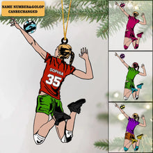 Load image into Gallery viewer, Personalized Volleyball Spike Acrylic Ornament Custom Gift for Players
