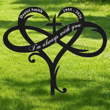 Load image into Gallery viewer, Personalized Metal Garden Stake Sympathy Gift for Family
