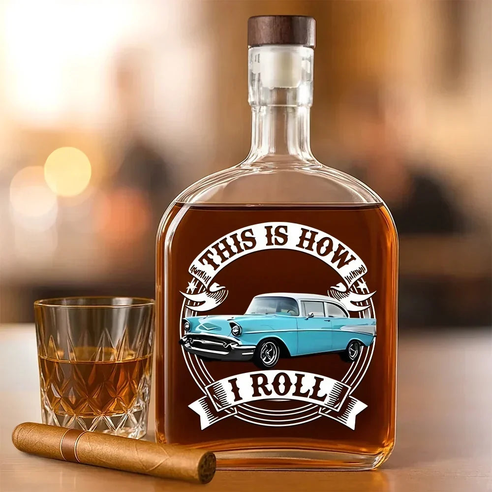 Personalized Classic Tee This Is How I Roll Car Gift for Dad