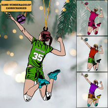 Load image into Gallery viewer, Personalized Volleyball Spike Acrylic Ornament Custom Gift for Players
