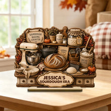 Load image into Gallery viewer, Personalized Sourdough Wooden Plaque Gift for Home Bakers
