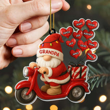 Load image into Gallery viewer, Personalized Acrylic Christmas Ornament Santa Gift for Grandpa
