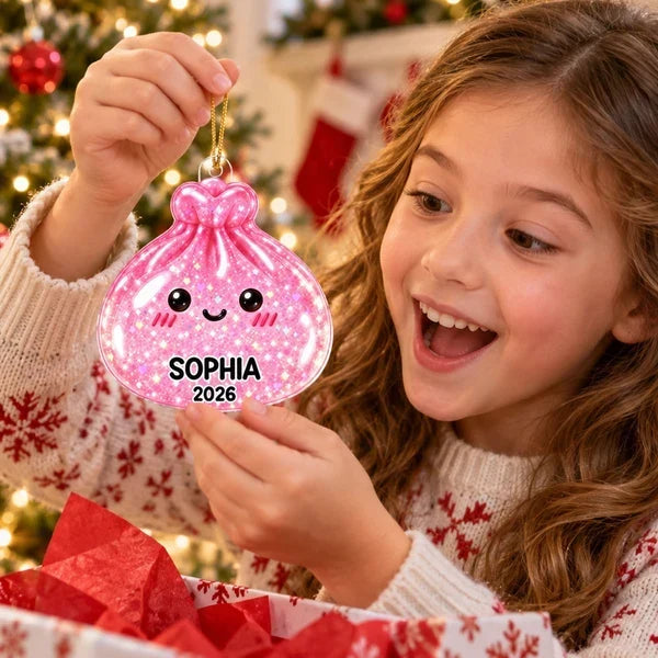Personalized Acrylic Christmas Ornament Dim Sum Gift for Family
