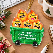 Load image into Gallery viewer, Personalized Cartoon Dumpster Fire Ornament Unique Gift for Friends
