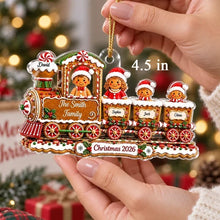 Load image into Gallery viewer, Personalized Gingerbread Family Ornament Unique Christmas Gift
