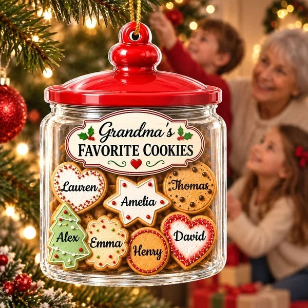 Personalized Acrylic Christmas Ornament for Grandma Gift