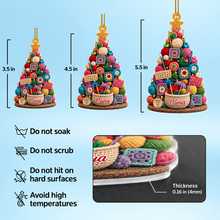 Load image into Gallery viewer, Personalized Crochet Christmas Tree Ornament Unique Gift for Crocheters
