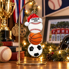 Load image into Gallery viewer, Personalized Acrylic Sports Ornament Custom Name Gift for Kids
