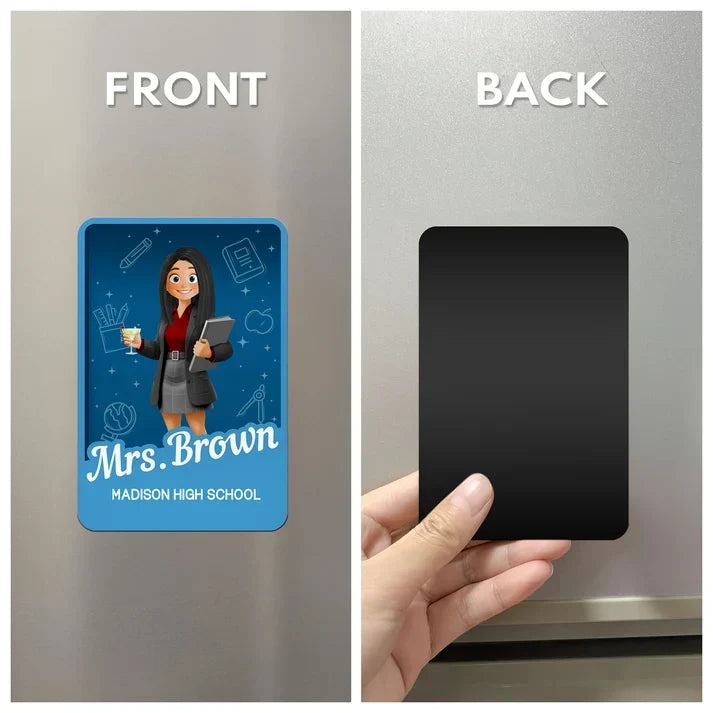 Personalized Teacher Acrylic Magnet Classroom Decor Gift