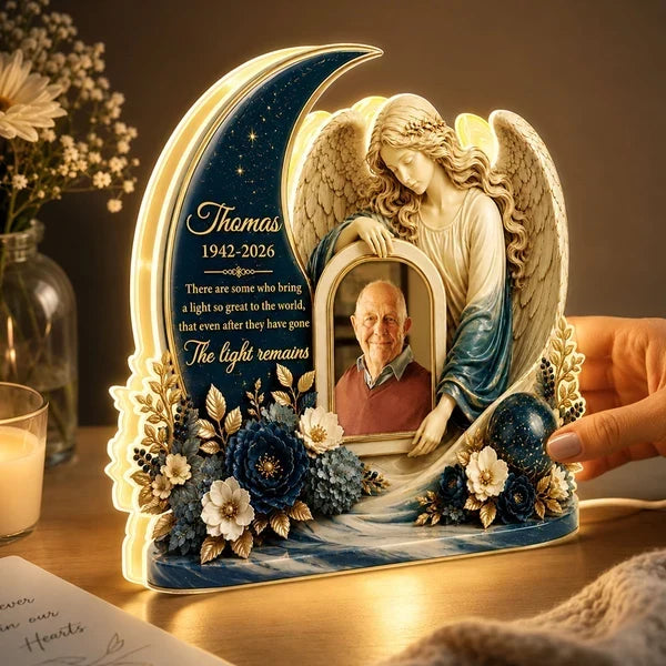 Personalized Memorial Acrylic Light Box Sympathy Gift for Family