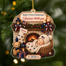 Load image into Gallery viewer, Personalized Acrylic Ornament Baby's First Christmas 2026 Gift
