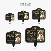 Load image into Gallery viewer, Personalized Metal Garden Stake Dog Memorial Sympathy Gift
