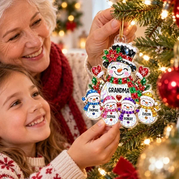 Personalized Acrylic Ornament Heartwarming Gift for Grandma