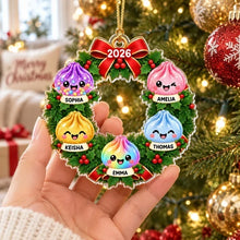 Load image into Gallery viewer, Personalized Dumpling Family Acrylic Ornament Christmas Gift
