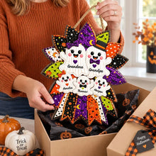 Load image into Gallery viewer, Personalized Wooden Halloween Sign with Cheerful Ghosts Gift for Grandparents

