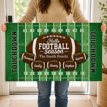 Load image into Gallery viewer, Personalized Football Doormat Custom Welcome Gift for Fans
