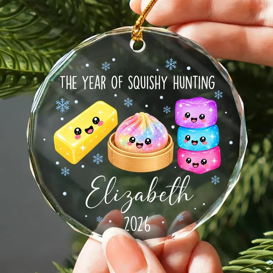 Personalized Crystal Ornament Unique Gift for Kids Christmas